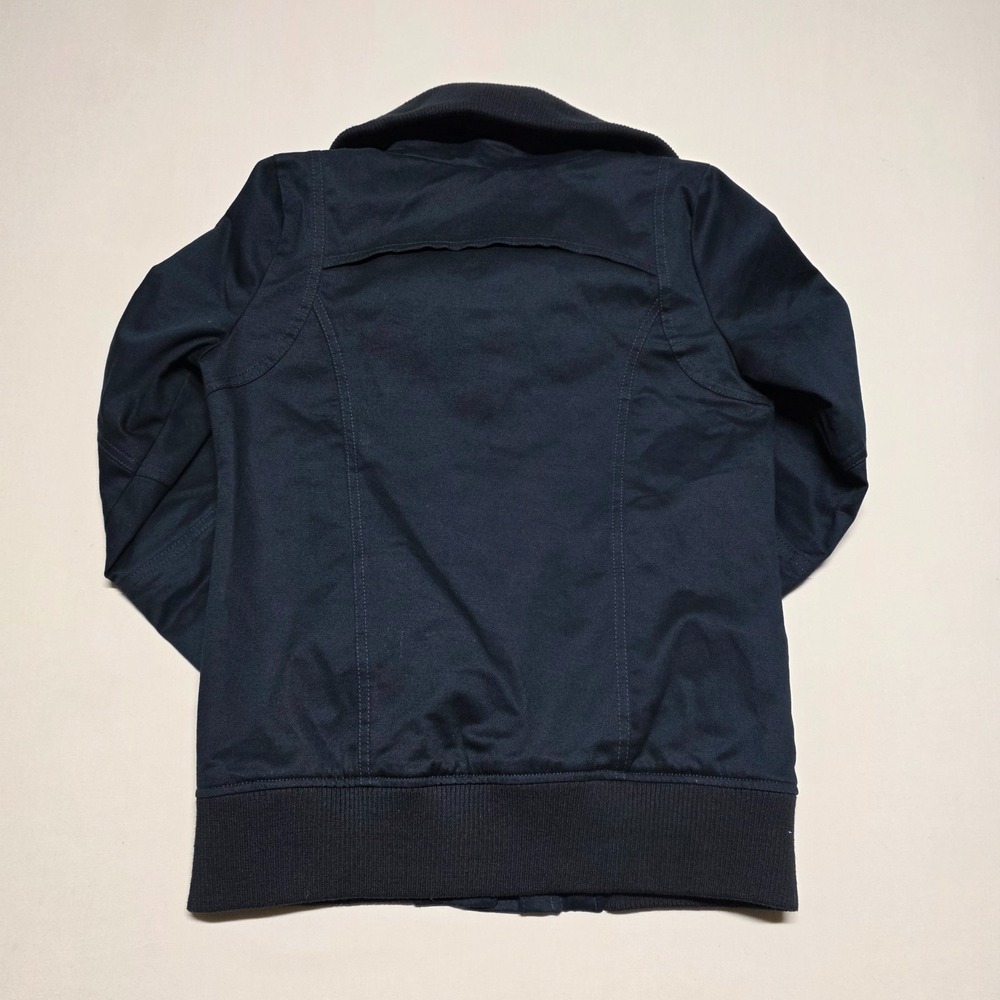 Vans Road Biker Black Jacket Women's Size Small Heavy Snap+Full Zip Reg Fit